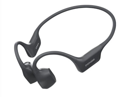 Hordozható hangszórók - Doogee BoneAir Swim Fejhallgató, Fekete, Kettős Bluetooth 5.3 + MP3 mód, 64GB ROM, 140mAh, IP68, Könnyű kialakítás, Ideális futáshoz és szabadtéri sportokhoz