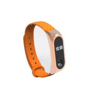 Okosóra tartozékok - Bratara de schimb cu insertii de carbon pentru Xiaomi Mi Band 2