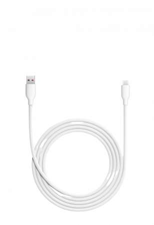 Tartozék - Xiaomi 6A USB-A – USB Type-C adatkábel Fehér, 2m, gyorstöltés 120W, szilikonból, 480Mbps