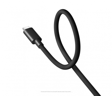 Tartozék - Nagysebességű adatkábel Xiaomi 6A USB 2.0, 100W, 1m (Type-C - Type-C), 10Gbps, 4K 60Hz, Sötétszürke