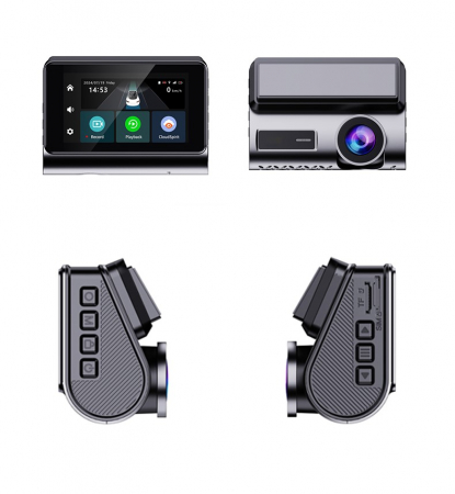 Autós kamera iSEN P85, 4G LTE, 3" IPS, 2K 25fps, WiFi hotspot, Beidou GPS, távfelügyelet, G-szenzor, kétirányú kommunikáció, első/hátsó kamera [1]