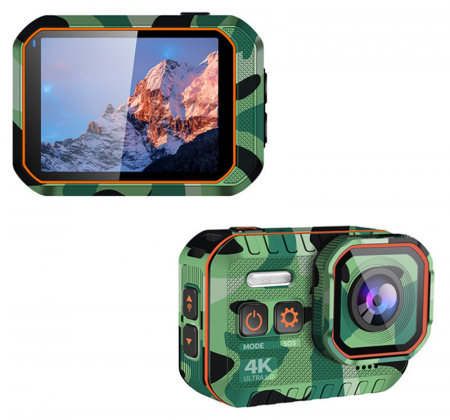 DVR autókamerák - Camera de actiune iSEN Action Camera 002, Camuflaj