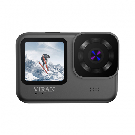 DVR autókamerák - iSEN VIRAN V9 akciókamera, fekete, 4K, LCD, 2.0", 170°-os filmezés, Wi-Fi, rázkódásgátló funkció, vezeték nélküli távirányító, 1200 mAh