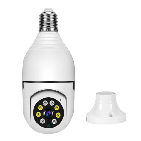 Camera de supraveghere HD tip bec STAR V380 Pro Alb [2]