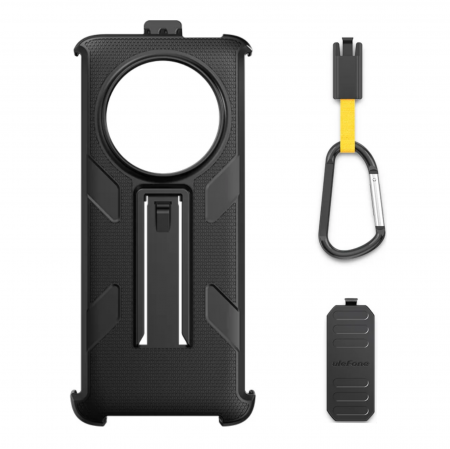 Telefon tartozékok - Carcasa de protectie multifunctionala pentru Ulefone Armor 23 Ultra cu clema detasabila rotativa 180° si carabina
