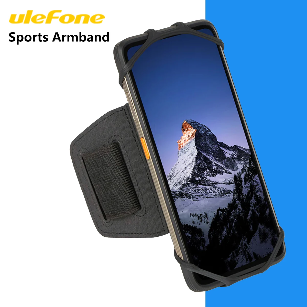 Telefon tartozékok - Telefonkar tartó Ulefone Sports Armband, Fekete, Méret 4”-6.8", 360° forgás