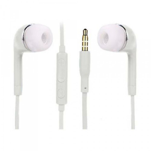 Vezetékes fejhallgató - Fülbe helyezhető fejhallgató, dugós, telefonhoz, fehér