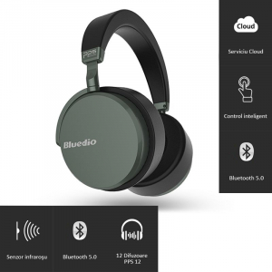 Professzionális fejhallgató - Casti Wireless Bluedio Victory 2 ( V2 ), Stereo, 12 Difuzoare, Bluetooth 5, USB Tip C, Cloud Service, Control Aplicatie