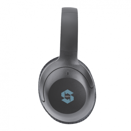 Casti wireless over-ear pliabile iSEN HL2, Negru, Bluetooth v5.3, Microfon incorporat, ANC (active noise cancelling), Bas stereo, 300mAh [2]