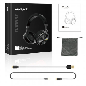 Casti Wireless Stereo Bluedio T5S, Anularea zgomotelor, Tip C, Bluetooth, Microfon, Extra Bass, Senzor Infrarosu [2]
