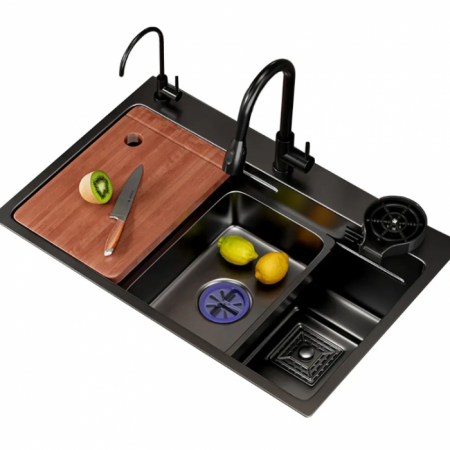 Gadgets - iHunt Sink SC035 Multifunkciós mosogató, szűrt vizes csaptelep, poháröblítő rendszer, visszahúzható csapfej