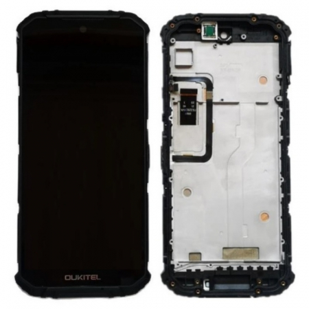 Telefon cserealkatrészek - Display OGS cu rama original Oukitel WP6 / WP6 Lite Negru