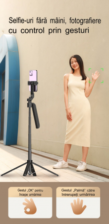 FUNSNAP A6 AI Felismerés Intelligens Követő Gimball, 360 fokos követés, mobilfotózás, élő közvetítés, rázkódásgátló tartó [4]