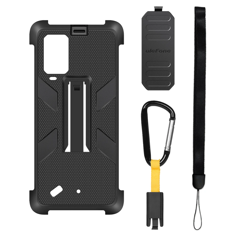 Telefon tartozékok - Carcasa de protectie multifunctionala anti-alunecare pentru Ulefone Power Armor 13 cu clema si carabina