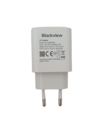 Telefon tartozékok - Eredeti Blackview QZ-01800EA00 fehér 18W töltő USB-A csatlakozóval
