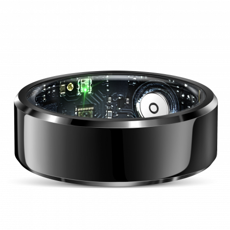 iSEN R6 Okosgyűrű, HR, SpO2, Hőmérséklet, Alvásfigyelés, Multi Sport, Dedikált alkalmazás: EcTri, 18mAh, IP68, Black [6]