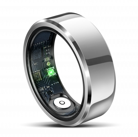 iSEN R6 Okosgyűrű, HR, SpO2, Hőmérséklet, Alvásfigyelés, Multi Sport, Dedikált alkalmazás: EcTri, 18mAh, IP68, Silver [3]