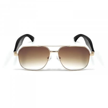 Lifestyle - Okos Napszemüveg iSEN GY100, Narancs Lencsék, AI Valós Idejű Fordítás, Polarizált Lencsék, Mikrofon, Kettős Hangszórók, Bluetooth, Zene, Hívások, Hangsegéd, Távirányító Kamera, Mágneses Töltés