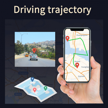 iSEN P87 Autós Kamera, 4G, 1.9", 2K elöl, 1080P hátul, WiFi, GPS+Beidou, 3-tengelyes G-érzékelő, Éjjellátás, Parkolásfigyelés, Hurokfelvétel, Távoli megfigyelés [3]