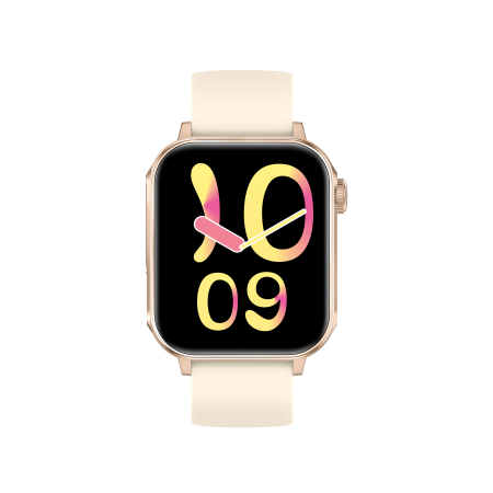 iSEN V96 Okosóra, Krém, 1.83" HD, Pulzusszám, Vérnyomás, Véroxigén (SpO2), Hívás Funkció, 280 mAh, IP67, Szilikon Szíj, DaFit Alkalmazás, Zenevezérlés, Időjárás, Android 5.2 / iOS 9.0 [7]