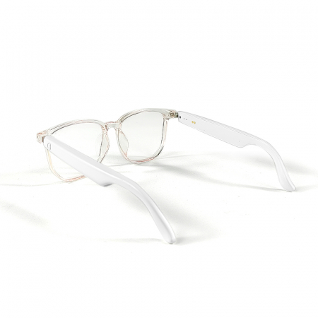 iSEN GS03 okos napszemüveg, Átlátszó keret, Polarizált UV400 lencsék, Unisex, Beépített mikrofon és hangszóró, Bluetooth zene és hívások, Hangasszisztens [6]