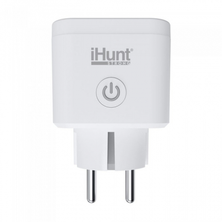 Gadgets - iHunt Smart Plug, fogyasztásmérő, energiafigyelés, 3840W, vezeték nélküli, fehér színű