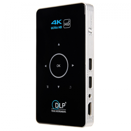 TV és projektorok - Mini proiector portabil DLP CSQ C6 2/32 Negru