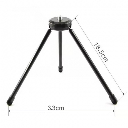 Set trepied plus brat extensibil original FunSnap Negru pentru FunSnap Capture 2S, Filet 1/4", Metal [2]