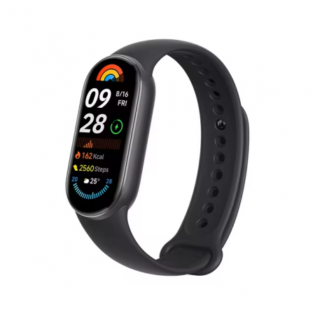 Fitness karkötők - Okoskarkötő Xiaomi Mi Band 9, Fekete, 1.62" AMOLED, Pulzus- és SpO2 Monitorozás, Alvásfigyelés, Sporttevékenységek Rögzítése, Többsport Mód, 233mAh