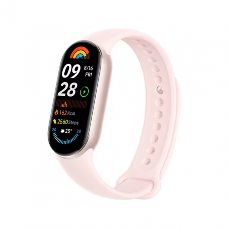 Fitness karkötők - Okoskarkötő Xiaomi Mi Band 9, Pink, 1.62" AMOLED, Pulzus- és SpO2 Monitorozás, Alvásfigyelés, Sporttevékenységek Rögzítése, Többsport Mód, 233mAh