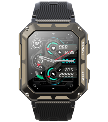 Okos óra - Okosóra Cubot C20 Pro, Fekete, 1,81" HD, HRV, ECG, Egészség- és alvásfigyelés, Sport módok, Bluetooth hívás, 380 mAh, Android 6.0 / iOS 9.0 vagy újabb