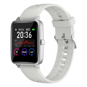 Okos óra - Smartwatch Doogee CS1 Silver, 1.4" Touch screen, Ritm cardiac, Control camera si muzica, Meteo, Monitorizare somn, IP68, 200mAh