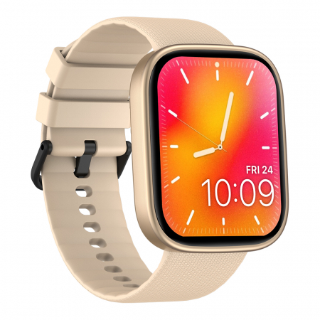 Smartwatch Fitness & Wellness Zeblaze GTS 3 Plus, Gold, Display Amoled 2.15'' HD, Apel telefonic Hi-Fi Bluetooth, Asistare vocala offline, Moduri sport 100+, Monitorizare sanatate 24/24, IP68, 300mA [3]