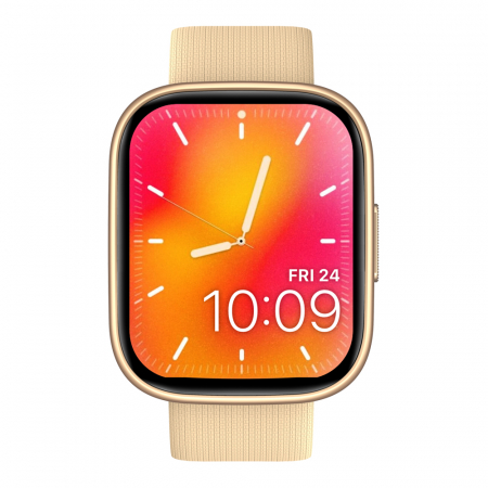 Okos óra - Smartwatch Fitness & Wellness Zeblaze GTS 3 Plus, Gold, Display Amoled 2.15'' HD, Apel telefonic Hi-Fi Bluetooth, Asistare vocala offline, Moduri sport 100+, Monitorizare sanatate 24/24, IP68, 300mA