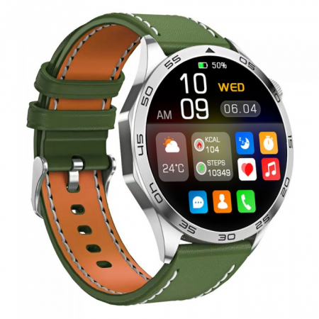 Okosóra iHunt Watch 13 Titan, Green, AMOLED 1.43" Teljes Érintőkijelző, Telefonos Fotó Távirányító, Egészségfigyelés, Multisport, IP68, 330mAh [1]