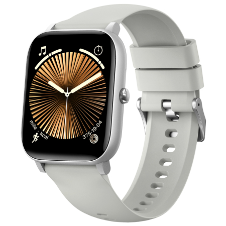 iSEN C09 Okosora, Ezüst, Feher TPU Szij, 1.85" TFT, Pulzus, Vernyomas, Veroxigen (SpO2), EKG, 7 Sport Mod, Hivas & Uzenet Ertesitesek, 200 mAh, Android 5.0 / iOS 10.0 [1]