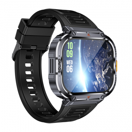 Okosóra iSEN NX23 Fekete, 2,0" HD, HRV, EKG, Egészségügyi funkciók, Sportfunkciók, Bluetooth hívás, Zenevezérlés, Zseblámpa, 400 mAh, Kompatibilis iOS és Android rendszerekkel [5]