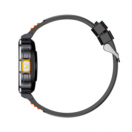 iSEN NX23 okosóra, Narancssárga, 2,0" HD, HRV, EKG, Egészségügyi funkciók, Sportfunkciók, Bluetooth hívás, Zenevezérlés, Zseblámpa, 400 mAh, Kompatibilis iOS és Android rendszerekkel [13]