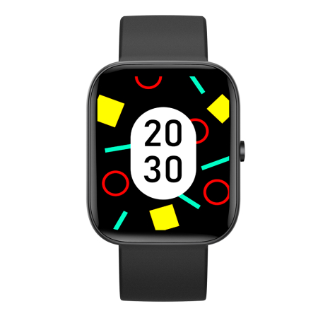 SEN C08 Okosora, Fekete, Fekete TPU Szij, 1.91" TFT, Pulzus, Vernyomas, Veroxigen (SpO2), Sport Modok, Hivas & Uzenet Ertesitesek, 200 mAh, Android 5.0 / iOS 10.0 [5]