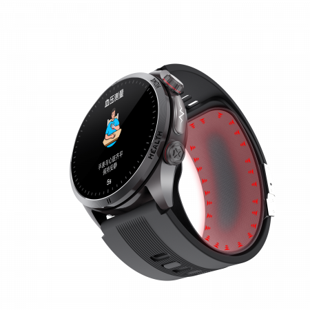 Okosóra iSEN S26 Fekete, 2,06"AMOLED, Légpumpás+légzsákos vérnyomásmérés, ECG, Vércukor, Oxigén, Hőmérséklet és Alvásfigyelés, Sport módok, Bluetooth hívás, Zenevezérlés, Időjárás, NFC, 530mAh [6]