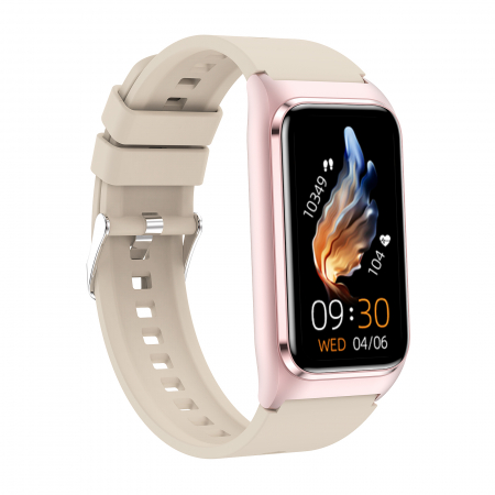 Smartwatch iSEN TK75 Fehér, Szilikon, 1.47" HD, Pulzusszám, Vér oxigén, Vérnyomás, Glükóz, Húgysav, Lipid Monitorozás, Alváskövetés, Sportmódok, Bluetooth Hívás, Zenevezérlés, Időjárás, 250mAh [2]