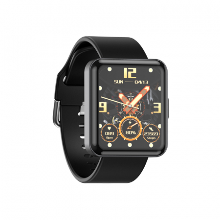 Okosóra iSEN Watch Q333, Ezüst, IPS 1.7", Pulzus, Vérnyomás, Oxigéntelítettség, Alvásfigyelés, Bt v5.0, IP67, 180mAh [2]