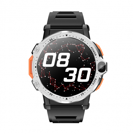 Okosóra iSEN Watch AP6, Ezüst, 4G, 1,54" HD, négymagos, Android 8.1, 4 GB RAM + 64 GB ROM, kettős kamera, HD videohívás, GPS, 800 mAh, nanoSIM [9]