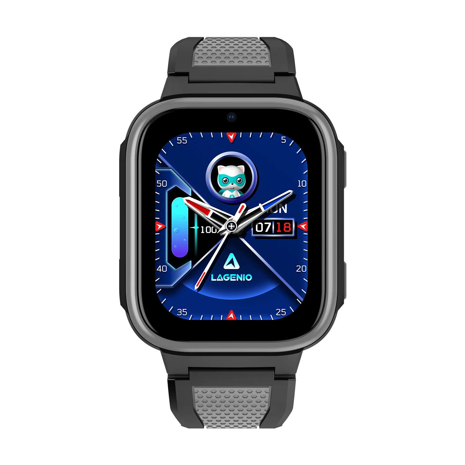 Okosóra LAGENIO K10, Fekete, 4G, 1.8'' AMOLED, 64 MB RAM, 128 MB ROM, 0.3MP Kamera, RTOS, GPS Nyomkövetés, Videóhívás, Üzenetek, Szülői Felügyelet, Ébresztőóra, 950mAh, 5-14 Éves Gyermekekne [1]