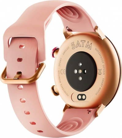 Smartwatch Rugged Oukitel BT60 Rózsaszín, 1,32" HD AMOLED, 32 MB RAM + 256 MB ROM, 100+ sportmód, Hangasszisztens, SpO2, HR, Vérnyomás, Pedomete, Alvásfigyelés, 5ATM&IP69, 230mAh [3]