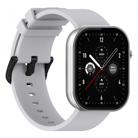 Smartwatch Zeblaze Btalk Plus, Silver, 2.03'' HD, Apel telefonic bluetooth, Asistare vocala, Moduri sport 100+, Monitorizare sanatate 24/24, Jocuri, IP68, 280mAh [4]