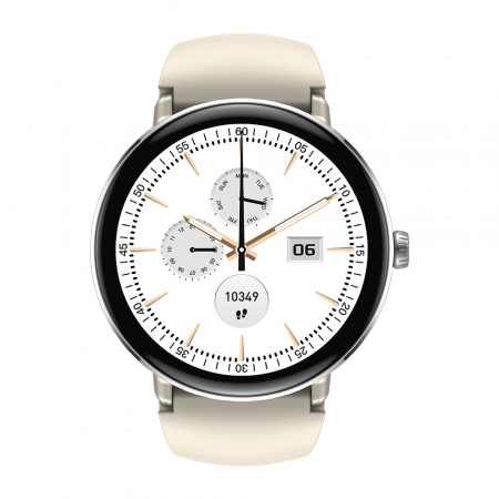 Okosóra Zeblaze Lily 2 Ezüst, 1,2" Ultra HD AMOLED, HRV, EKG, Egészségügyi monitorozás, Sport funkciók, Bluetooth hívás, 200 mAh, Android 5.0 vagy iOS 10.0 vagy újabb [1]