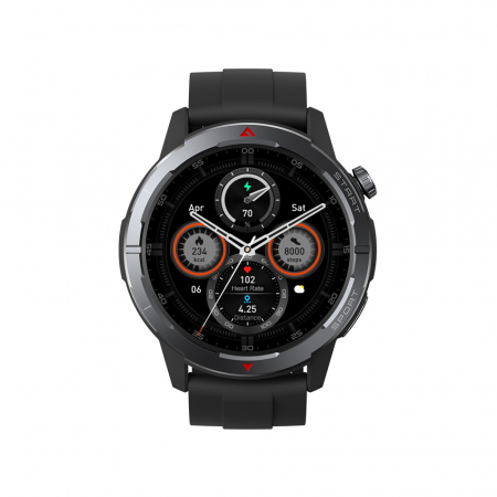 Okosora Zeblaze Stratos 3 Ultra Fekete, 1.43'' AMOLED, GPS, HR, SpO2, Bluetooth Hivas, Ertesitesek, 300mAh, Dedikalt Alkalmazas: Zeblaze Fit, Dual-band GNSS, 120+ Sport Mod [1]