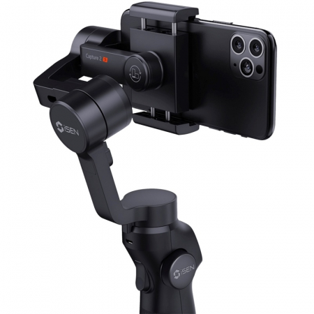 iSEN Capture 2S 3-tengelyes gimbal stabilizátor, Automatikus arc követés, Zoom vezérlés, Időfelvétel, 4000mAh [2]