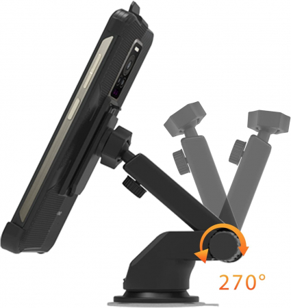 Suport telefon Ulefone Armor Mount, compatibil cu toate telefoanele Ulefone cu carcasa de protectie, Brat telescopic, Rotatie 360° [7]